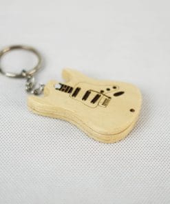 جعبه پیک چوبی طرح گیتار رنگ چوب