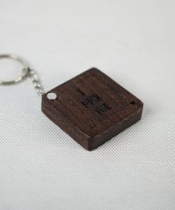 جعبه پیک چوبی طرح مربع قهوه ای-بلوط